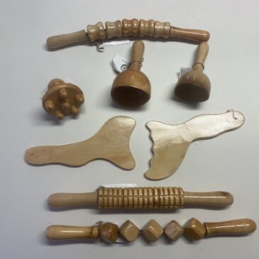 Nueva gama de accesorios de maderoterapia en madera natural de Cipres